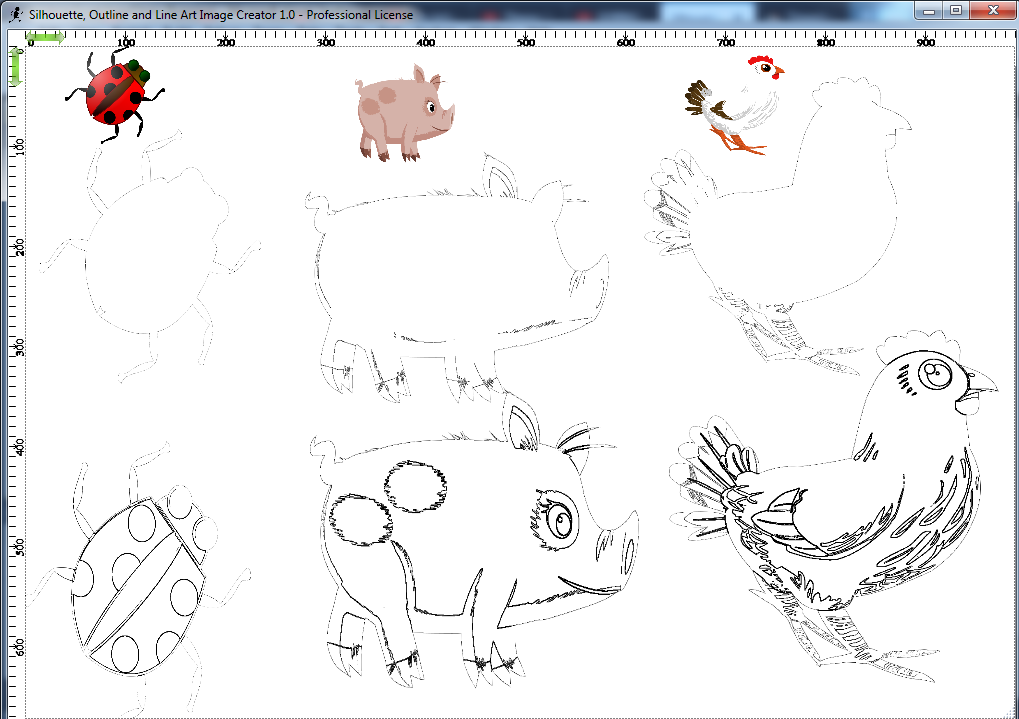 Silhouette, Outline and Line Art Image Creator