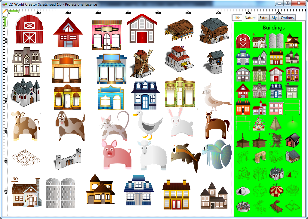 Main window of the application