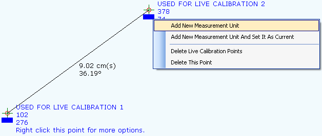 Points On A Canvas Create New Measurement Units Using Live Calibration