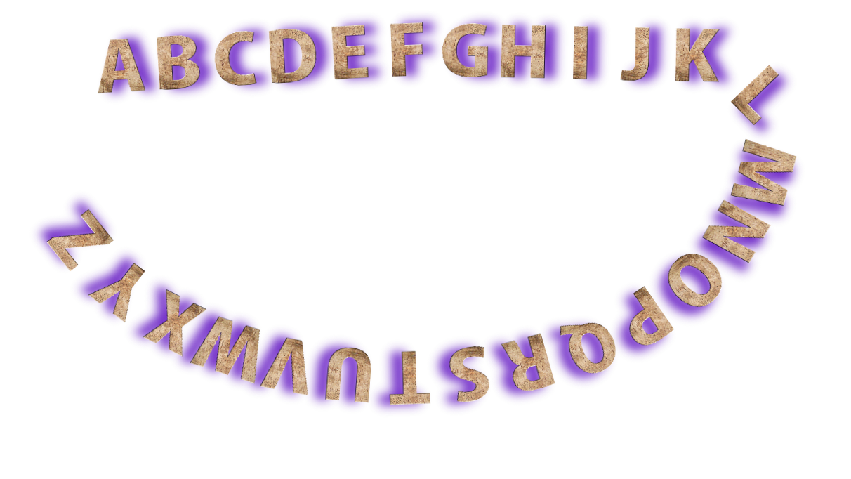 Text following a path made by a Bezier curve!